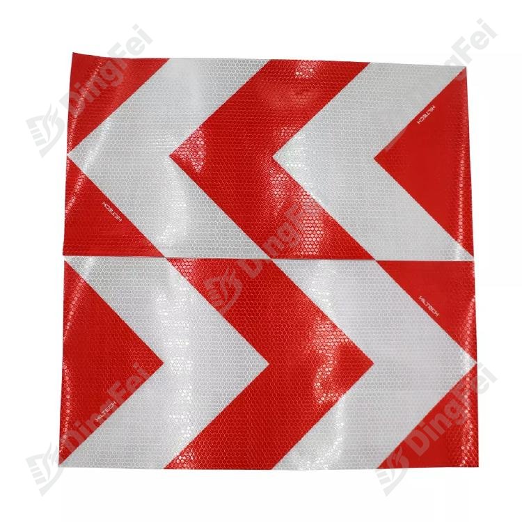 Reflective Red White Rear Marking Truck Warning Sticker For Heavy Vehicle - 